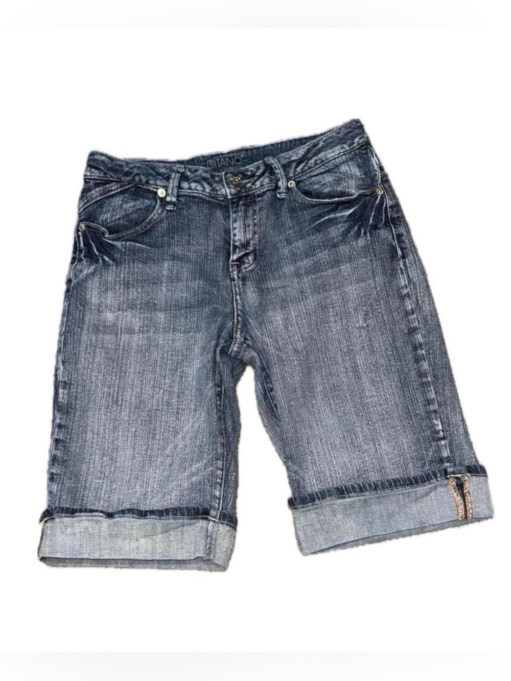 👖🛹 GITANO Y2K Streetwear Skate Denim Cuffed Jean Shorts | Size‎ 30